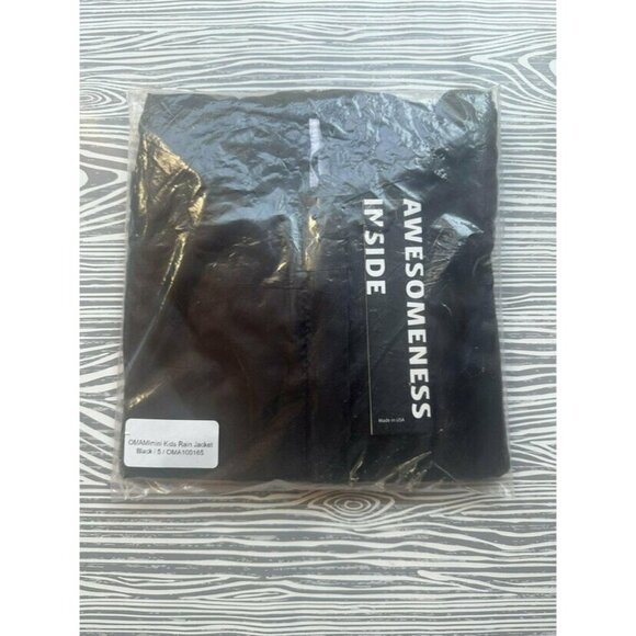 Omamimini Black Rain Jacket 5 NWT - Picture 3 of 5
